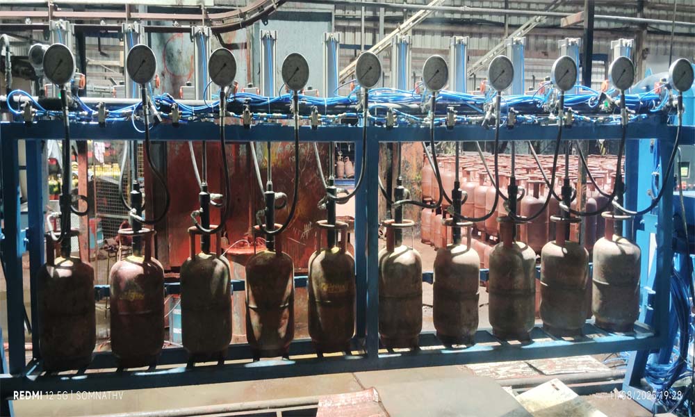 HYDROTESTING Of LPG CYLINDERS (BPCL-Kurnool)